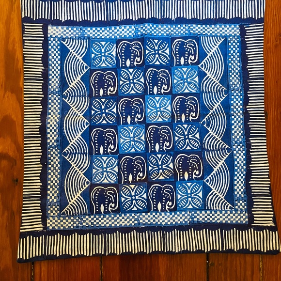 Blue Elephant Pillow Covers - Picture 2 of 4